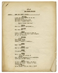 Moe Howard's 7pp. Script for an Appearance by The Three Stooges on Milton Berle's ''Texaco Star Theatre'' -- Likely for Their 10 October 1950 Appearance -- Very Good Condition